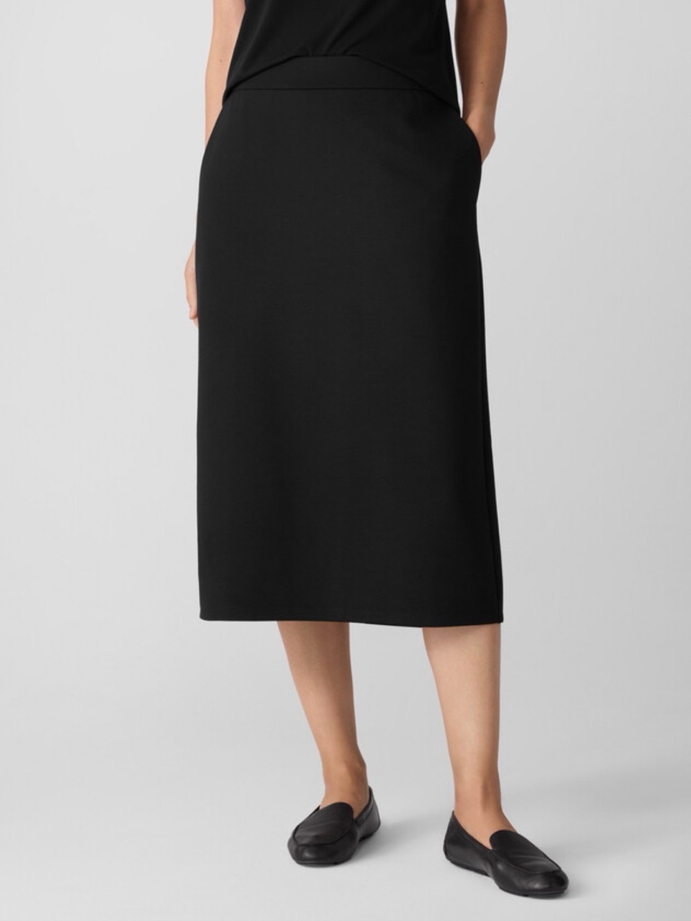Eileen Fisher Washable Flex Ponte Straight Skirt